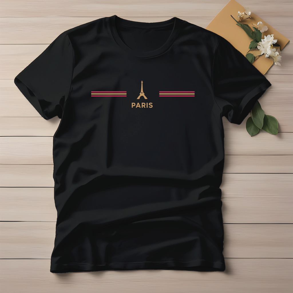 Half Sleeve t-shirt print PARIS