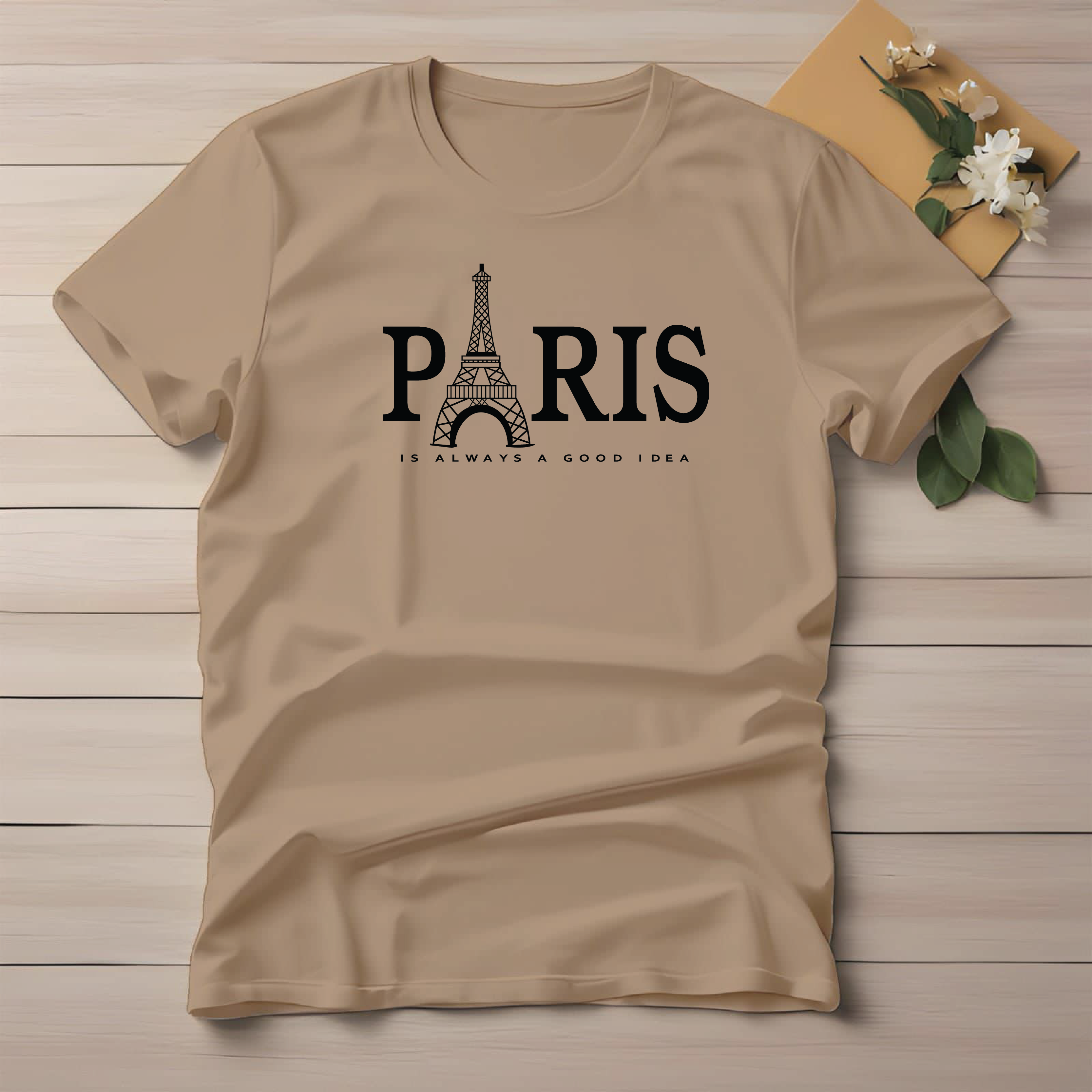Half Sleeve t-shirt print PARIS Eiffel tower