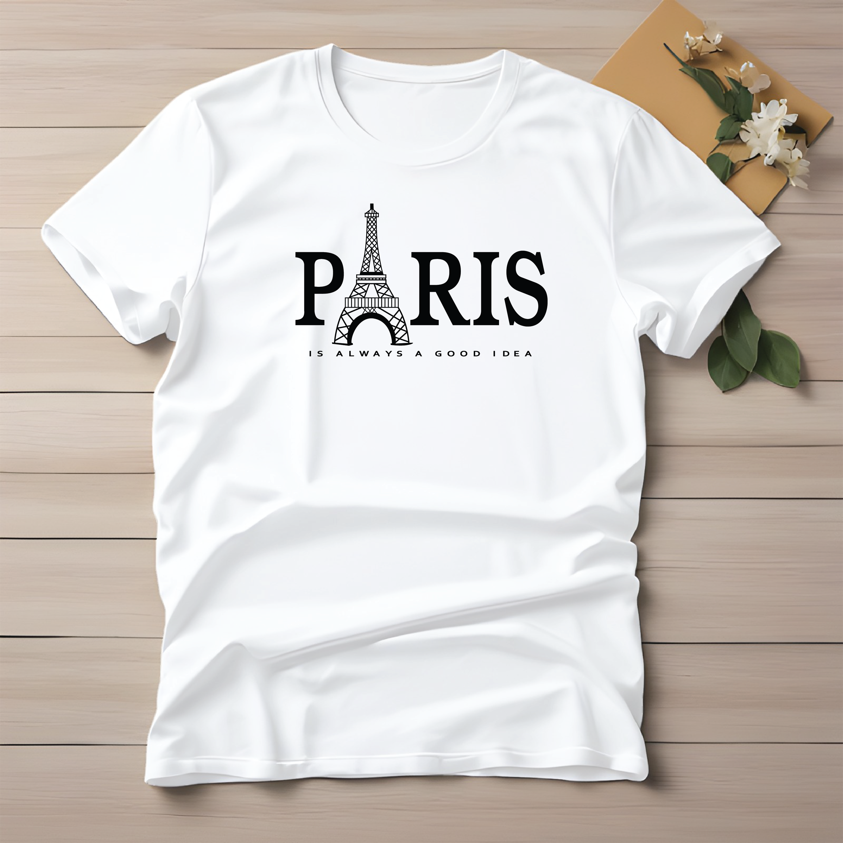 Half Sleeve t-shirt print PARIS Eiffel tower