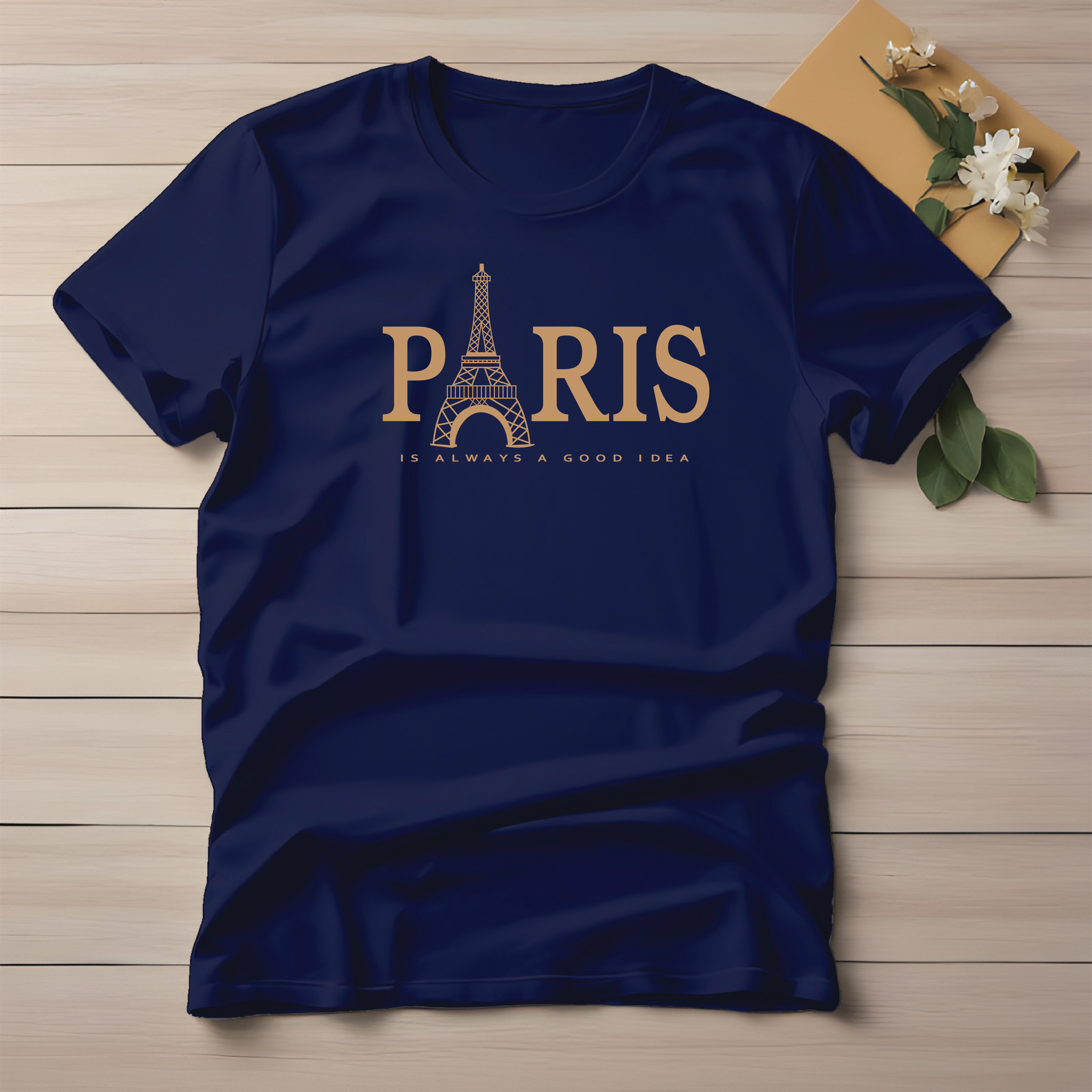 Half Sleeve t-shirt print PARIS Eiffel tower