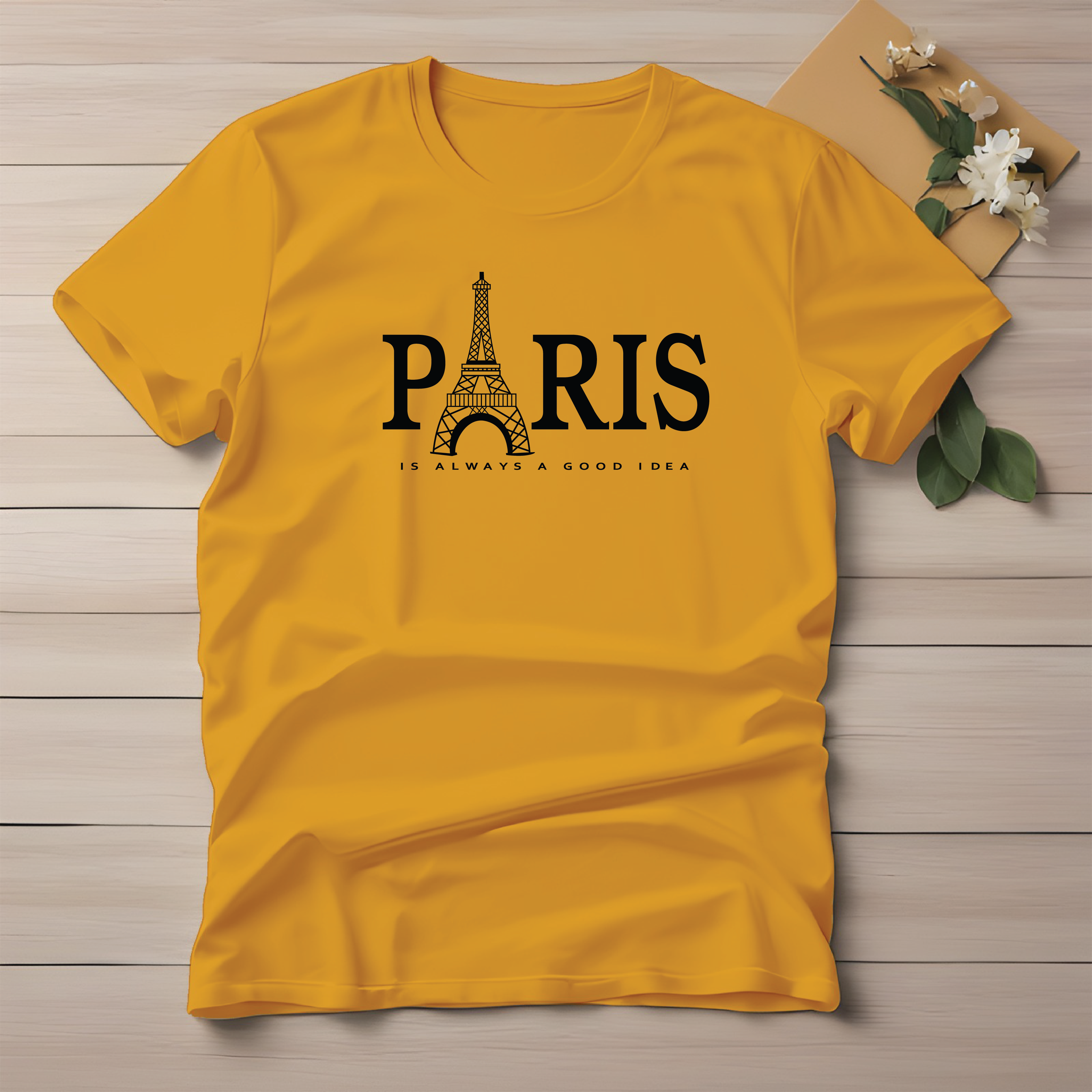 Half Sleeve t-shirt print PARIS Eiffel tower