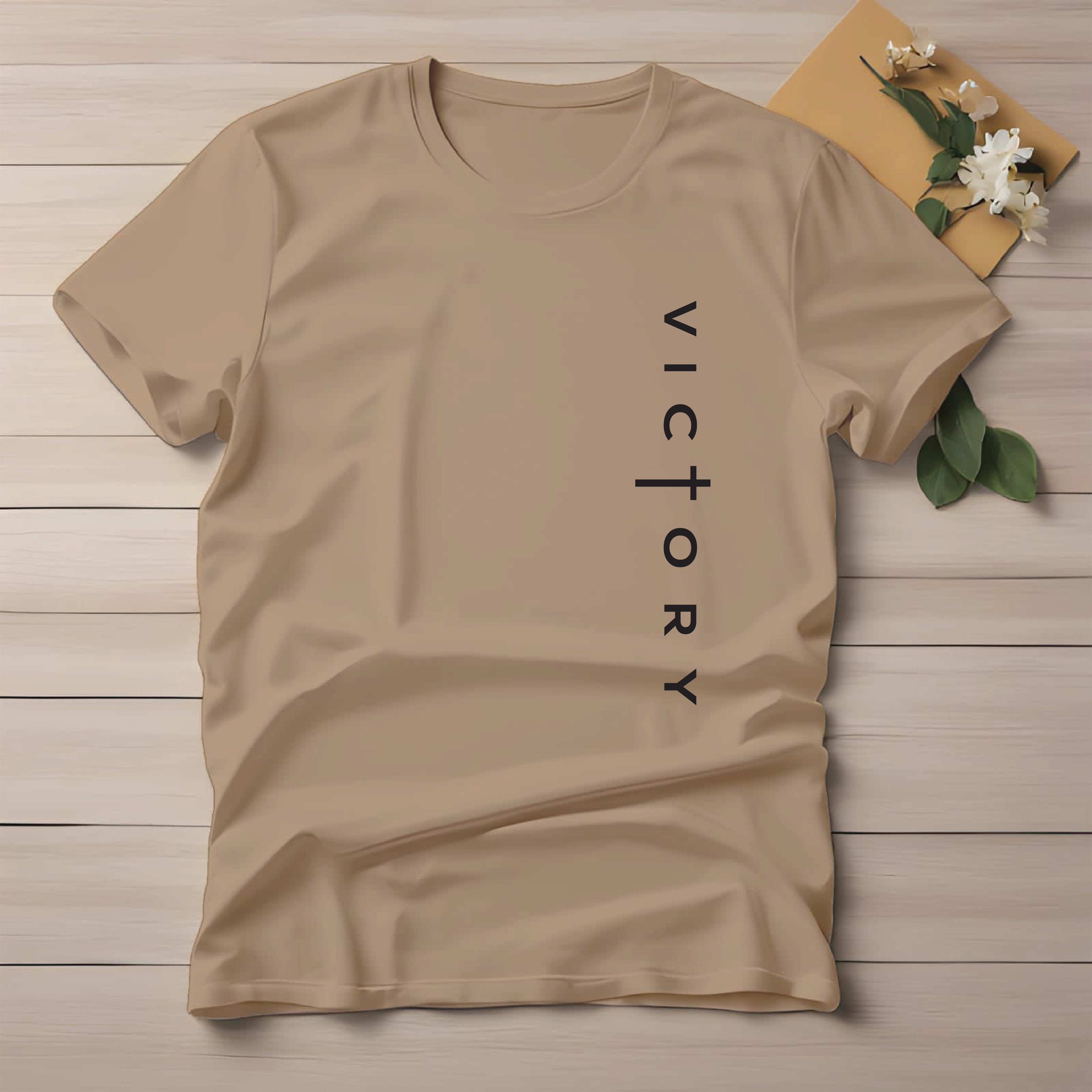 Half Sleeve t-shirt print VICTORY