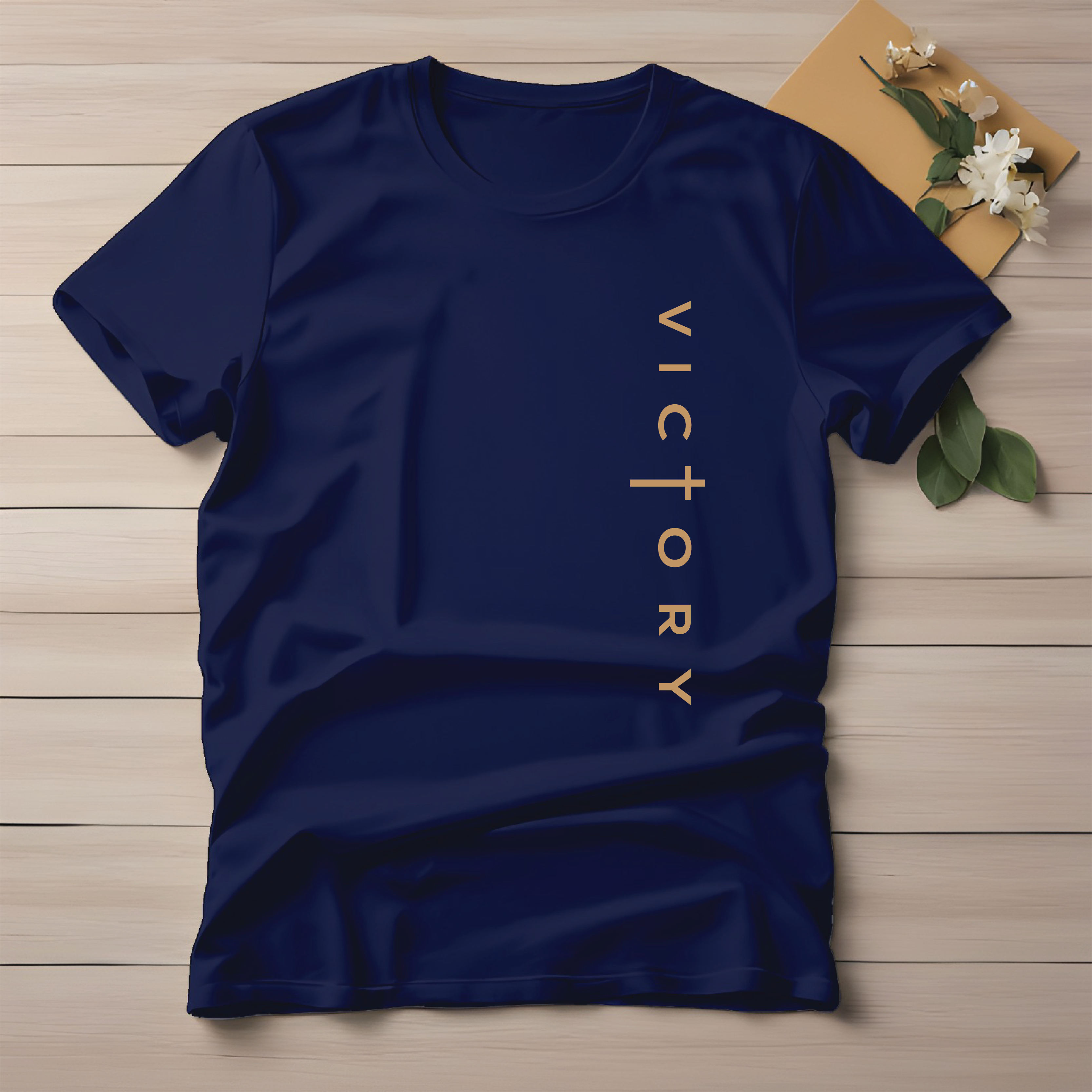 Half Sleeve t-shirt print VICTORY
