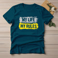 Half Sleeve t-shirt print MY LIFE MY RULES