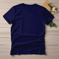 Half Sleeve Solid Premium Cotton T-shirt- Navy Blue